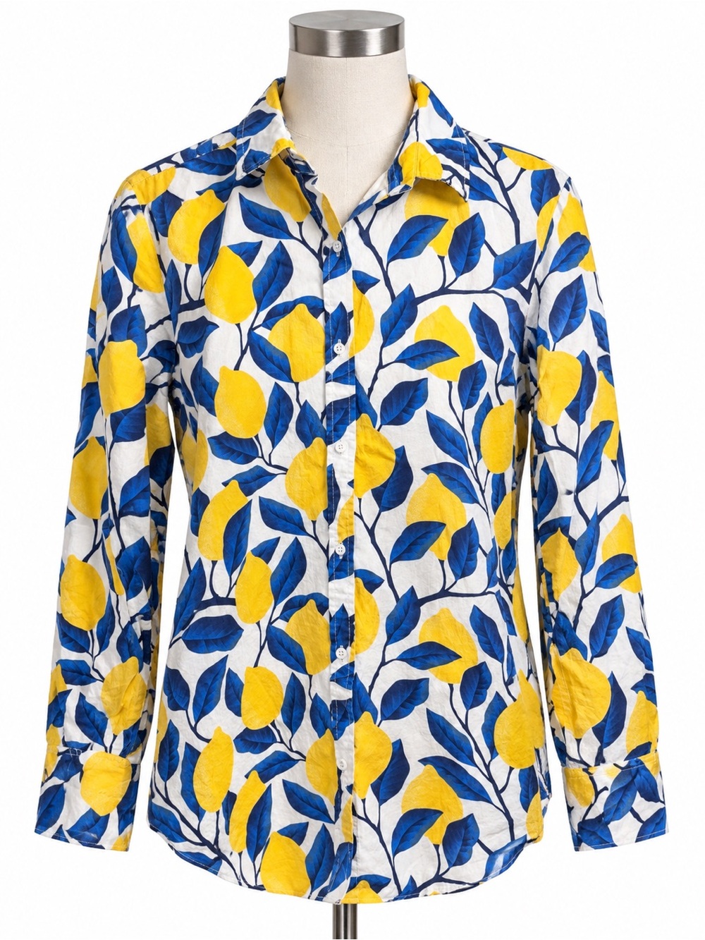 Anthro Maude Vivante 100% cotton button down shirt size large